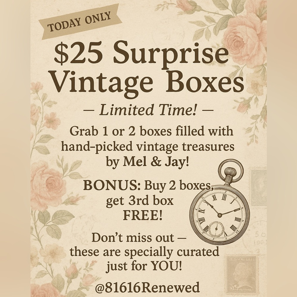 Our new larger mystery box. Check the details and grab one today.